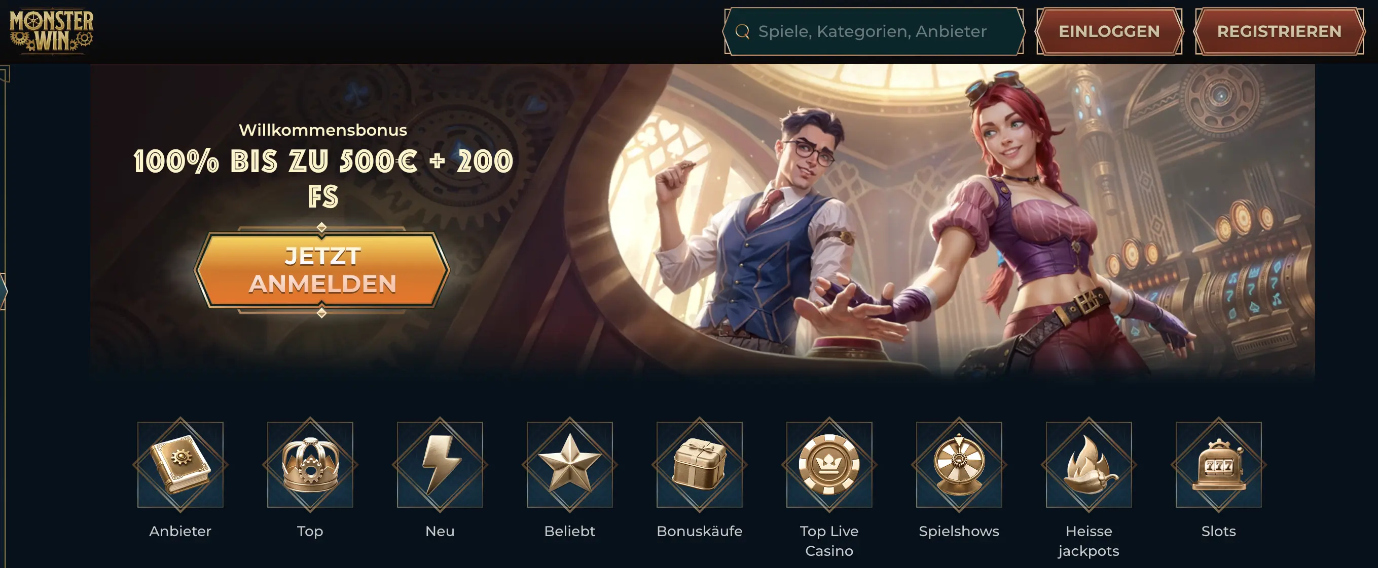 MonsterWin online casino ohne OASIS